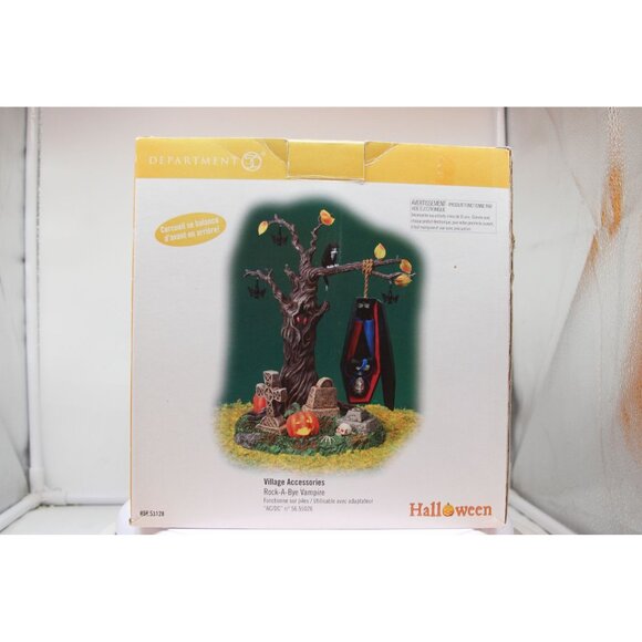 Dept 56 Halloween Village - Rock-A-Bye Vampire - Picture 1 of 6